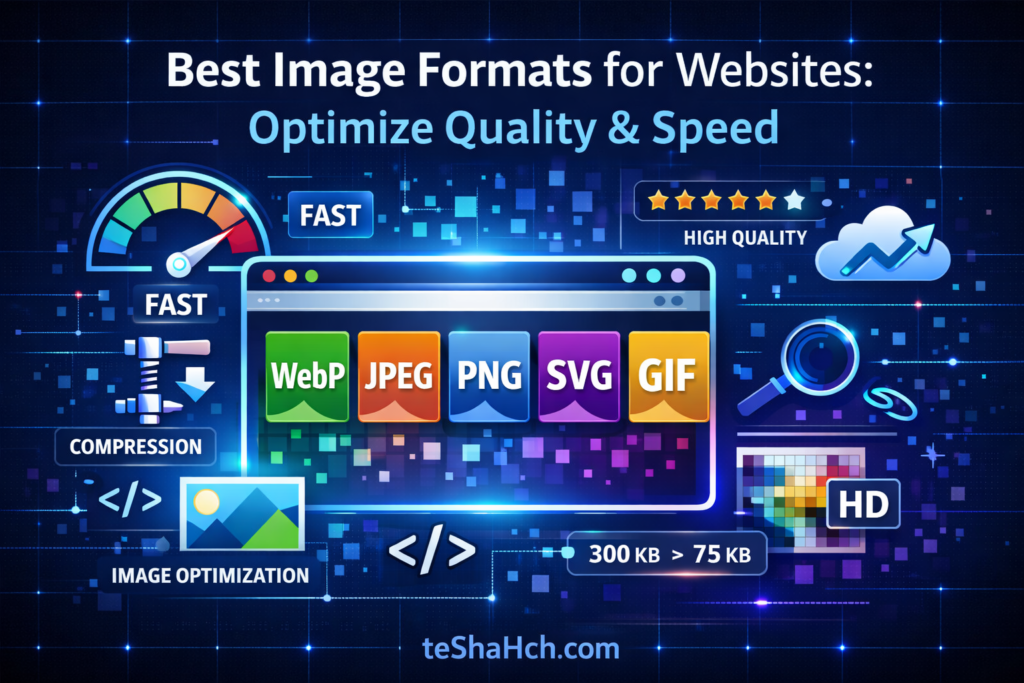 Best Image Formats for Websites (WebP vs JPEG vs PNG vs SVG vs GIF): Optimize Quality, Speed & Performance