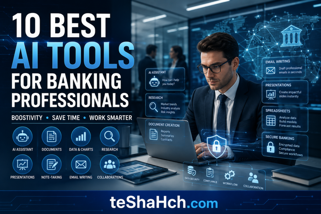 10 Best AI Tools for Banking Professionals: Boost Productivity, Save Time & Work Smarter