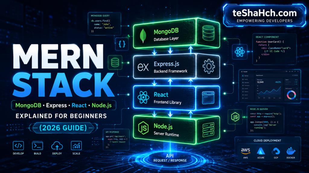 MERN Stack Explained for Beginners: Complete Guide to MongoDB, Express, React & Node.js