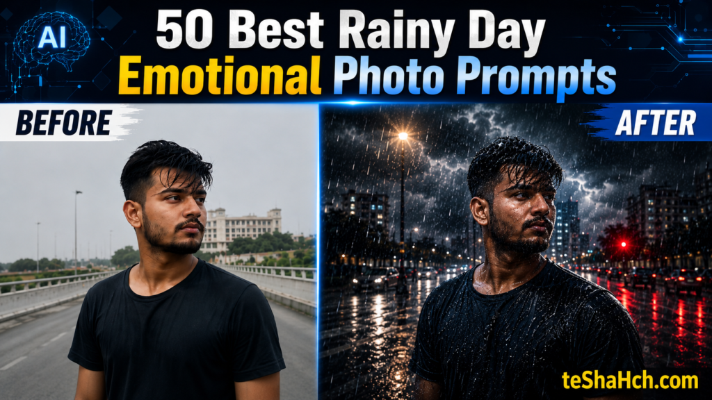 50 Best Rainy Day Emotional Photo Prompts for AI Image Generation