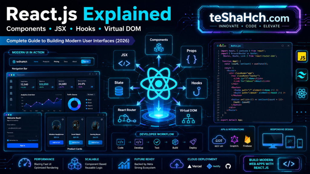React.js Explained for Beginners: Complete Guide to Building Modern User Interfaces