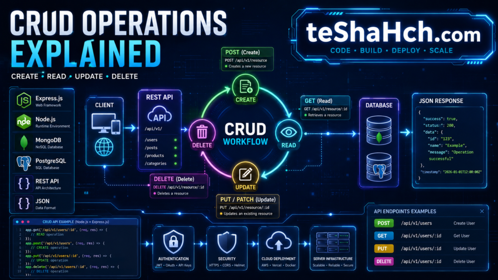CRUD Operations Explained for Beginners: Complete Guide to Create, Read, Update & Delete