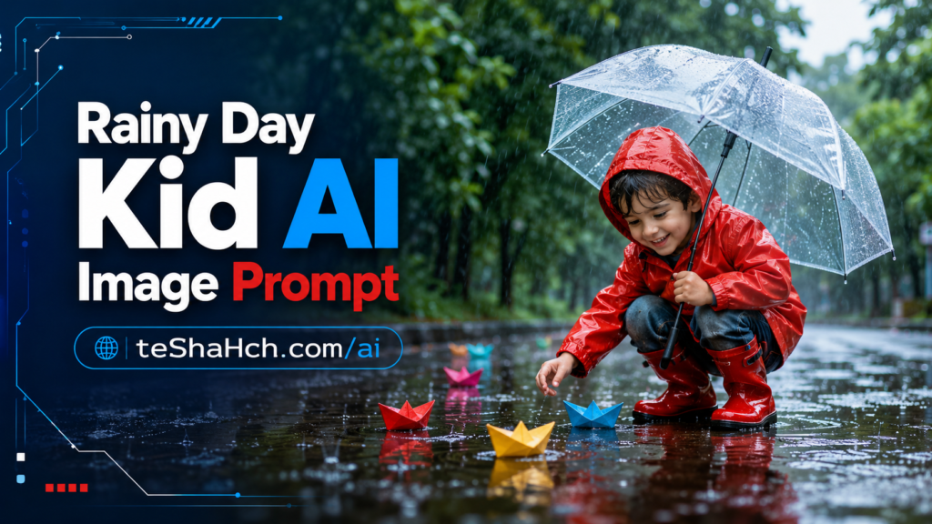Rainy Day Kid AI Image Prompt: 50+ Best Realistic AI Prompts